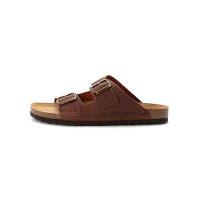 Camel Active Sandales pour homme en cuir de vachette, marron, 44 EU - Publicité Camel Active Sandales pour homme en cuir de vachette, marron, 44 EU - Publicité