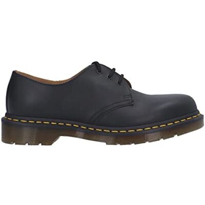 Dr. Martens Femme 3 Eye Oxfords-Shoes, Noir, 41 EU - Publicité Dr. Martens Femme 3 Eye Oxfords-Shoes, Noir, 41 EU - Publicité