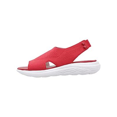 Geox Femme D Spherica Ec5 D Sandales, Red, 38 EU - Publicité Geox Femme D Spherica Ec5 D Sandales, Red, 38 EU - Publicité