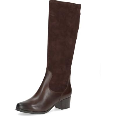 CAPRICE Bottes femme à talon bloc tige stretch, Marron (Dk Brown Comb), 37,5 EU - Publicité CAPRICE Bottes femme à talon bloc tige stretch, Marron (Dk Brown Comb), 37,5 EU - Publicité