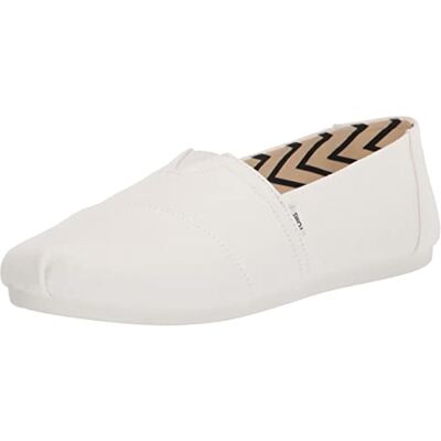Toms Femme Alpargata en Coton recyclé Mocassin Plat, Blanc, 41 EU - Publicité Toms Femme Alpargata en Coton recyclé Mocassin Plat, Blanc, 41 EU - Publicité