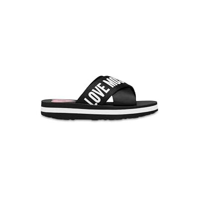 Love Moschino Femme Sandale, Noir, 38 EU - Publicité Love Moschino Femme Sandale, Noir, 38 EU - Publicité