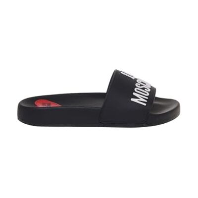 Love Moschino Femme Sandale, Noir, 38 EU - Publicité Love Moschino Femme Sandale, Noir, 38 EU - Publicité