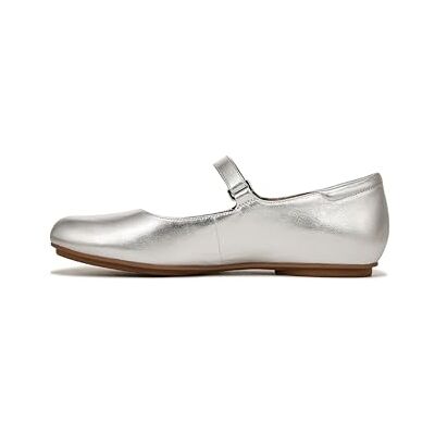 Naturalizer Maxwell MJ Mary Jane Flat Walking Shoes for All-Day Comfort, Argenté., 39 EU - Publicité Naturalizer Maxwell MJ Mary Jane Flat Walking Shoes for All-Day Comfort, Argenté., 39 EU - Publicité