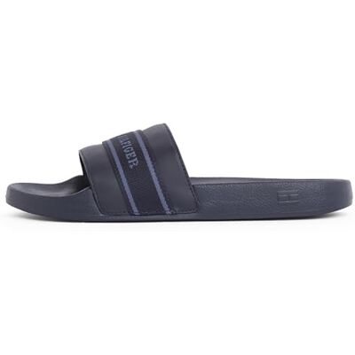 Tommy Hilfiger Claquettes Femme Poolslide With Webbing Élégantes, Bleu (Space Blue), 36 - Publicité Tommy Hilfiger Claquettes Femme Poolslide With Webbing Élégantes, Bleu (Space Blue), 36 - Publicité