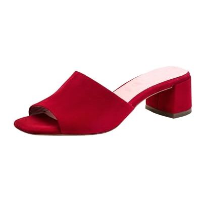 Tamaris Mule femme à talon bloc en cuir rouge 42 EU - Publicité Tamaris Mule femme à talon bloc en cuir rouge 42 EU - Publicité