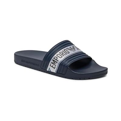 Emporio Armani Mule PVC Bande Logo Homme - Publicité Emporio Armani Mule PVC Bande Logo Homme - Publicité