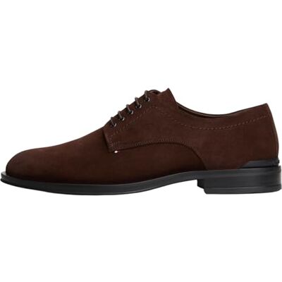 Tommy Hilfiger Chaussures Derby Homme Corporate en Daim, Marron (Cocoa), 40 - Publicité Tommy Hilfiger Chaussures Derby Homme Corporate en Daim, Marron (Cocoa), 40 - Publicité