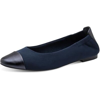MARCO TOZZI Femmes Ballerines Semelle intérieure Feel Me Moelleuse Doublure intérieure Douce Bout Pointu, Bleu (Navy Comb), 39 EU - Publicité MARCO TOZZI Femmes Ballerines Semelle intérieure Feel Me Moelleuse Doublure intérieure Douce Bout Pointu, Bleu (Navy Comb), 39 EU - Publicité