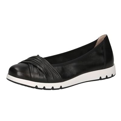 CAPRICE Confort Ballerines Femme en Cuir Confortables, Noir (Black Nappa), 39 EU - Publicité CAPRICE Confort Ballerines Femme en Cuir Confortables, Noir (Black Nappa), 39 EU - Publicité