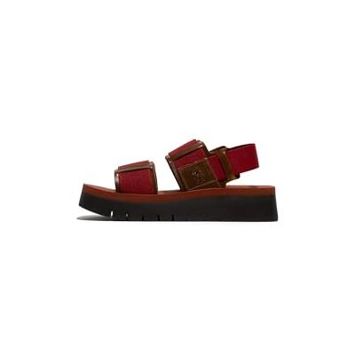 Fly London Women's SORU277FLY Sandal, Camel/dark red/brick, 38 - Publicité Fly London Women's SORU277FLY Sandal, Camel/dark red/brick, 38 - Publicité