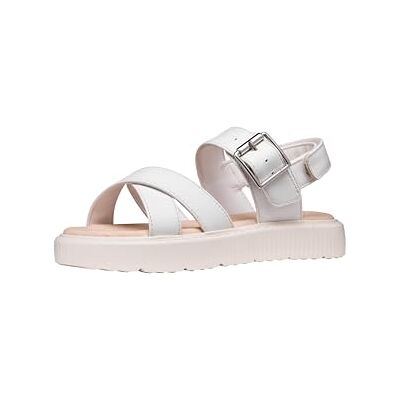 Geox J Sandal Kodette Gir, Blanc, 34 EU - Publicité Geox J Sandal Kodette Gir, Blanc, 34 EU - Publicité