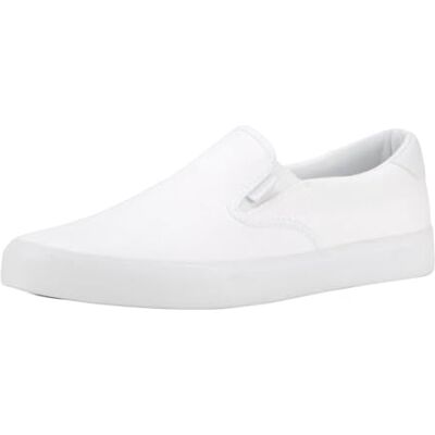 Lugz Femme Clipper Classic Slip-on Canvas Sneaker Chaussures de Sport, Blanc, 38.5 EU - Publicité Lugz Femme Clipper Classic Slip-on Canvas Sneaker Chaussures de Sport, Blanc, 38.5 EU - Publicité