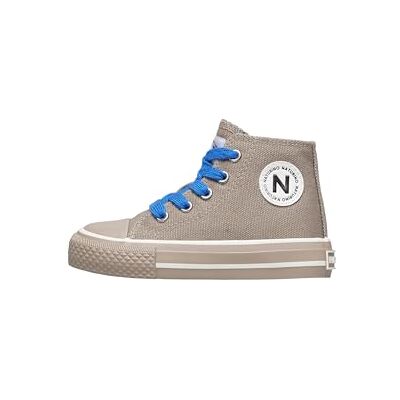 Naturino Baskets Hautes en Tissu, Gris Tourterelle-Bleu 32 - Publicité Naturino Baskets Hautes en Tissu, Gris Tourterelle-Bleu 32 - Publicité