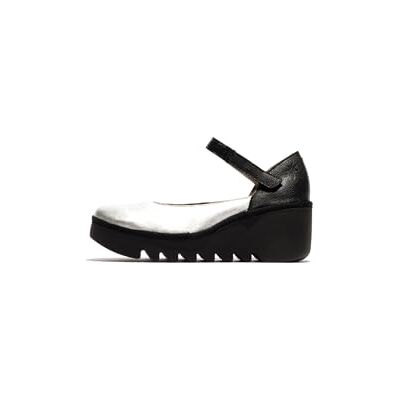 Fly London BAWO543FLY, Moccasin Femme Chaussures, Silver/Black, 40 - Publicité Fly London BAWO543FLY, Moccasin Femme Chaussures, Silver/Black, 40 - Publicité