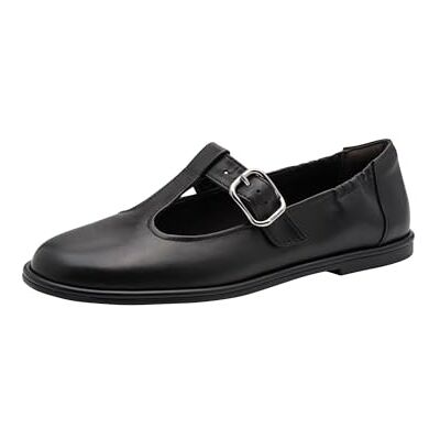 Tamaris Femme Ballerine avec bride cuir plate noir 39 EU - Publicité Tamaris Femme Ballerine avec bride cuir plate noir 39 EU - Publicité