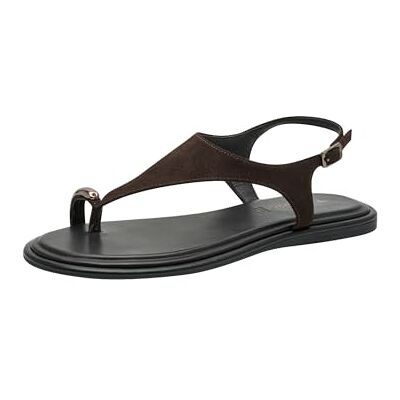 Tamaris sandale femme cuir plate brun 40 EU - Publicité Tamaris sandale femme cuir plate brun 40 EU - Publicité