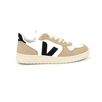 Veja Homme V-10 Basket White Black Sable 41 EU - Publicité Veja Homme V-10 Basket White Black Sable 41 EU - Publicité