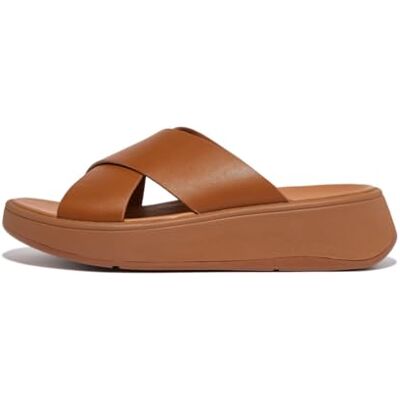 Fitflop F-Mode Sandales compensées en cuir pour femme, bronzage clair, 43 EU - Publicité Fitflop F-Mode Sandales compensées en cuir pour femme, bronzage clair, 43 EU - Publicité