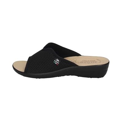 Fly Flot Atella, Sandales en Maille élastique Ouverte, Semelle rembourrée en Cuir pour Femme Glissante, Noir, 38 EU - Publicité Fly Flot Atella, Sandales en Maille élastique Ouverte, Semelle rembourrée en Cuir pour Femme Glissante, Noir, 38 EU - Publicité
