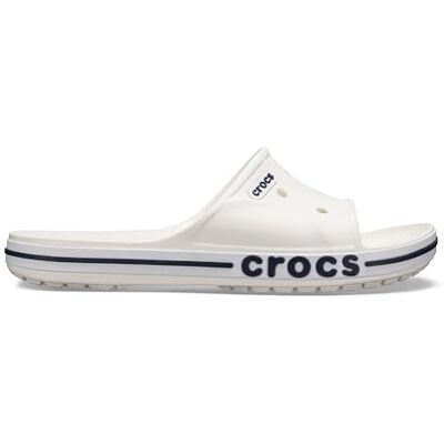 Crocs Unisexe Adulte Bayaband Slide Sandales, White/Navy, 45/46 EU - Publicité Crocs Unisexe Adulte Bayaband Slide Sandales, White/Navy, 45/46 EU - Publicité