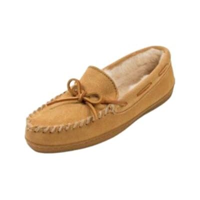 Minnetonka Femme Pile Lined Hardsole Mocassins (Loafers), Beige (Tan), 42 EU Large - Publicité Minnetonka Femme Pile Lined Hardsole Mocassins (Loafers), Beige (Tan), 42 EU Large - Publicité