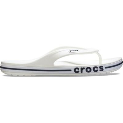 Crocs Unisexe Adulte Bayaband Flip Tongs, White/Navy, 39/40 EU - Publicité Crocs Unisexe Adulte Bayaband Flip Tongs, White/Navy, 39/40 EU - Publicité