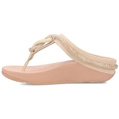 Fitflop Fino Crystal-Cord Leather Toe-Post Sandals - Publicité Fitflop Fino Crystal-Cord Leather Toe-Post Sandals - Publicité