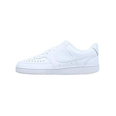 Nike Court Vision Low, Sneakers Basses Homme, Blanc (White/White-Black 102), 42.5 EU - Publicité Nike Court Vision Low, Sneakers Basses Homme, Blanc (White/White-Black 102), 42.5 EU - Publicité
