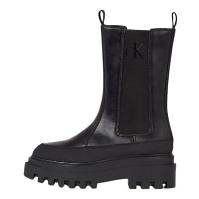 Calvin Klein Jeans Bottines femme en cuir Ref 6154-40 - Publicité Calvin Klein Jeans Bottines femme en cuir Ref 6154-40 - Publicité
