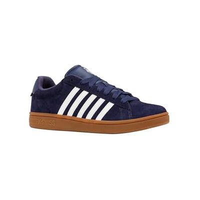 K-Swiss Court Tiebrk II Chaussures pour Homme, Naval Academy Bright White Gum, 46 EU, Blanc (Naval Academy Bright White Gum), 46 EU - Publicité K-Swiss Court Tiebrk II Chaussures pour Homme, Naval Academy Bright White Gum, 46 EU, Blanc (Naval Academy Bright White Gum), 46 EU - Publicité