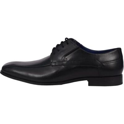bugatti Homme Chaussure basse business en cuir, Derby avec élastique et couture parallèle, Noir, 46 EU - Publicité bugatti Homme Chaussure basse business en cuir, Derby avec élastique et couture parallèle, Noir, 46 EU - Publicité