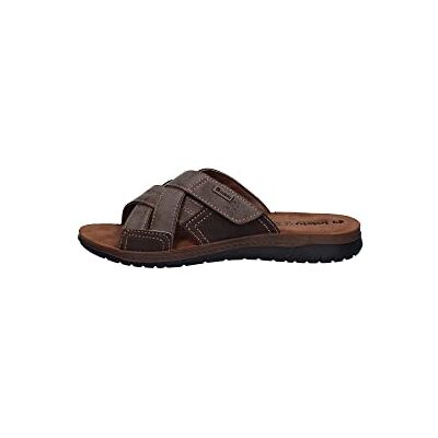 inblu Chaussons d'été pour homme en cuir véritable souple pour la maison de mer de plage, marron foncé, 43 EU - Publicité inblu Chaussons d'été pour homme en cuir véritable souple pour la maison de mer de plage, marron foncé, 43 EU - Publicité