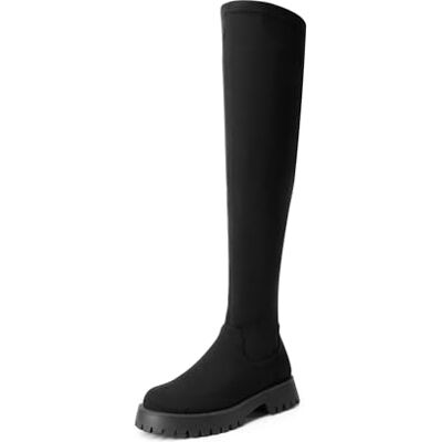 DREAM PAIRS Bottes au-Dessus du Genou pour Femmes Élégantes Cuissardes Tendance et Classique,Size 38.5,Suède-Noir,SDOB2408W - Publicité DREAM PAIRS Bottes au-Dessus du Genou pour Femmes Élégantes Cuissardes Tendance et Classique,Size 38.5,Suède-Noir,SDOB2408W - Publicité