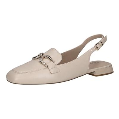 CAPRICE Mocassins Slingback Femme en Cuir Élégants, Crème (Cream Perlato), 36 EU - Publicité CAPRICE Mocassins Slingback Femme en Cuir Élégants, Crème (Cream Perlato), 36 EU - Publicité