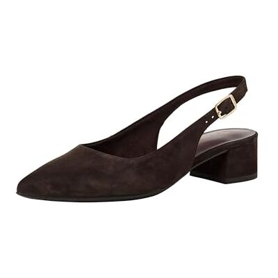 Tamaris Escarpin à bride arrière pour femme à talon bloc en cuir brun 37 EU - Publicité Tamaris Escarpin à bride arrière pour femme à talon bloc en cuir brun 37 EU - Publicité