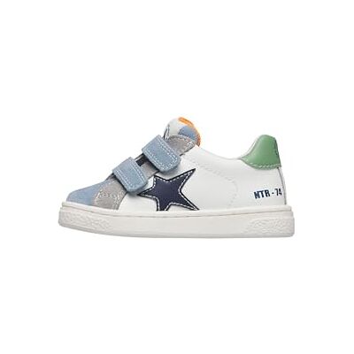 Naturino Baskets en Cuir et en Daim, Blanc crème-Céleste 26 - Publicité Naturino Baskets en Cuir et en Daim, Blanc crème-Céleste 26 - Publicité