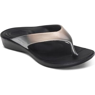 Aetrex Maui Tongs orthopédiques pour femme Soulagement de la pression Tongs imperméables, Ombré métallique, 37.5 EU - Publicité Aetrex Maui Tongs orthopédiques pour femme Soulagement de la pression Tongs imperméables, Ombré métallique, 37.5 EU - Publicité