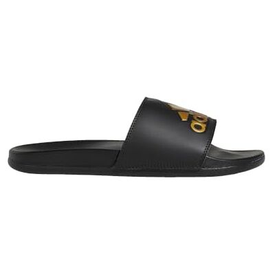 Adidas Unisex Adilette Comfort Slide Sandal, Black/Gold Metallic/Black, 12 US Men - Publicité Adidas Unisex Adilette Comfort Slide Sandal, Black/Gold Metallic/Black, 12 US Men - Publicité