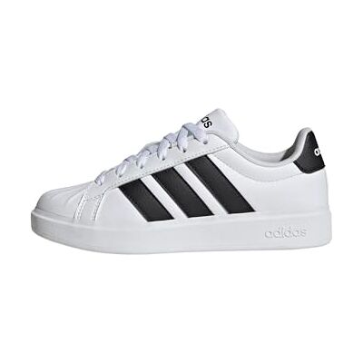 Adidas Streetalk Baskets à lacets élastiques unisexes pour bébé, Blanc/noir/noir, 5.5 Wide Infant - Publicité Adidas Streetalk Baskets à lacets élastiques unisexes pour bébé, Blanc/noir/noir, 5.5 Wide Infant - Publicité