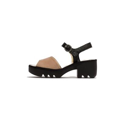 Fly London TULL503FLY, Sandal Femme Chaussures, TAUPE/BLACK, 41 - Publicité Fly London TULL503FLY, Sandal Femme Chaussures, TAUPE/BLACK, 41 - Publicité