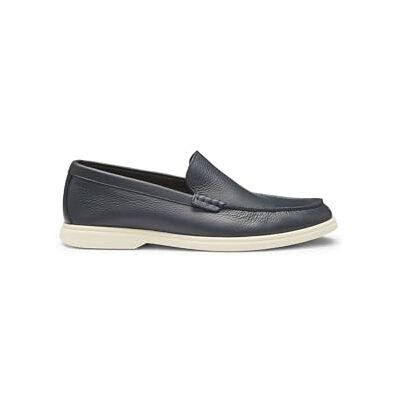 BOSS Hommes Sienne Mocc Mocassins en Cuir foulonné avec Logo - Publicité BOSS Hommes Sienne Mocc Mocassins en Cuir foulonné avec Logo - Publicité