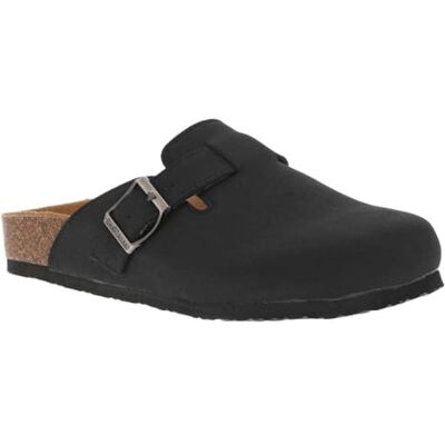 CHATTAWAK Mules Noires à Bout fermé avec Une Boucle à ardillon et Une Semelle Plate Taille 39 - Publicité CHATTAWAK Mules Noires à Bout fermé avec Une Boucle à ardillon et Une Semelle Plate Taille 39 - Publicité