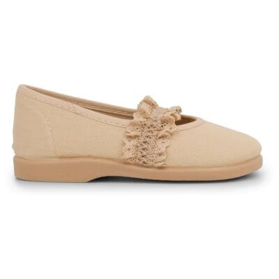 Pisamonas Chaussures Babies Fille Bande Élastique Dentelle Taille 24 Couleur Sable - Publicité Pisamonas Chaussures Babies Fille Bande Élastique Dentelle Taille 24 Couleur Sable - Publicité