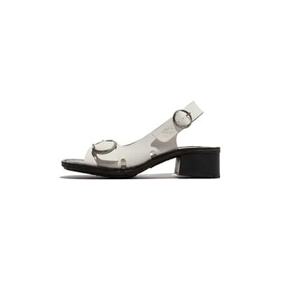 Fly London Women's EDOV237FLY Sandal, White/black, 39 - Publicité Fly London Women's EDOV237FLY Sandal, White/black, 39 - Publicité