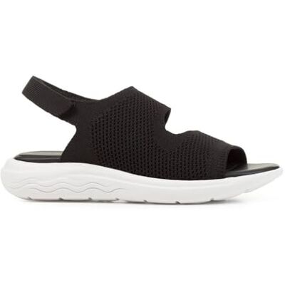 Geox Femme D Spherica Ec5 A Sandales de Sport, Noir, 42 EU - Publicité Geox Femme D Spherica Ec5 A Sandales de Sport, Noir, 42 EU - Publicité