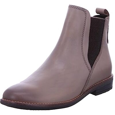 MARCO TOZZI Bottines Chelsea plates en cuir pour femme, taupe, 37 EU - Publicité MARCO TOZZI Bottines Chelsea plates en cuir pour femme, taupe, 37 EU - Publicité