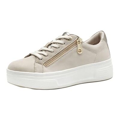 Tamaris Comfort Baskets Plateformes Femme avec Fermeture éclair Low Top, Beige Nubuk, 42 EU - Publicité Tamaris Comfort Baskets Plateformes Femme avec Fermeture éclair Low Top, Beige Nubuk, 42 EU - Publicité