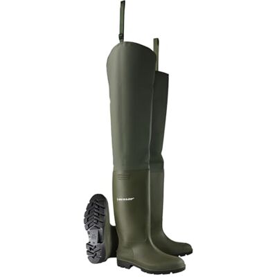 Dunlop 386V08450 386VP Cuissardes Bottes pour l’eau, Pointure 45, Vert - Publicité Dunlop 386V08450 386VP Cuissardes Bottes pour l’eau, Pointure 45, Vert - Publicité