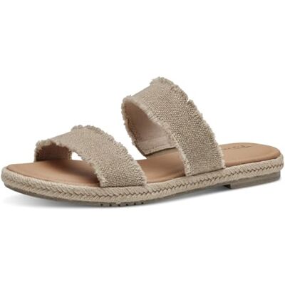 Tamaris Femme Damen Sandale Plate, Beige, 37 EU - Publicité Tamaris Femme Damen Sandale Plate, Beige, 37 EU - Publicité